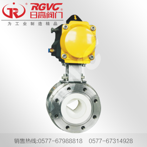 Q641TC氣動調節V型陶瓷球閥